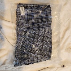 Eloquii plaid pants with flat front and slant pockets